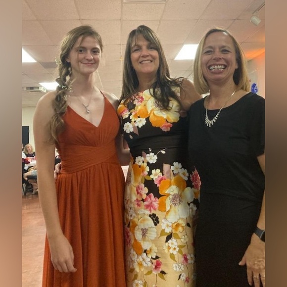 David Meister Brown Sheath Floral Print Dress size 4 - Picture 7 of 7